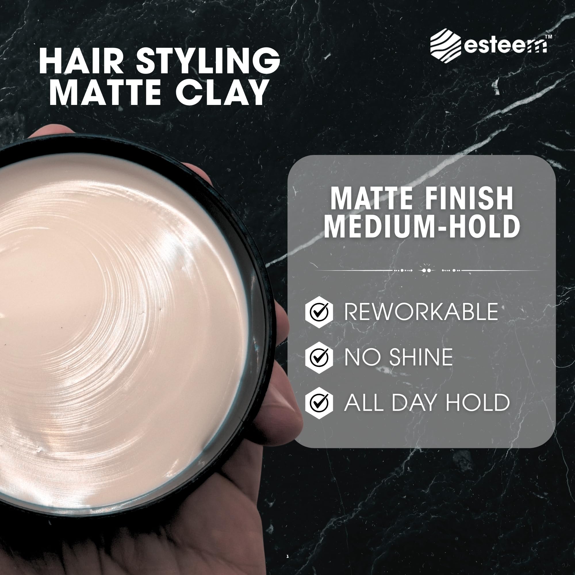 Esteem Hair Styling Matte Clay 100g